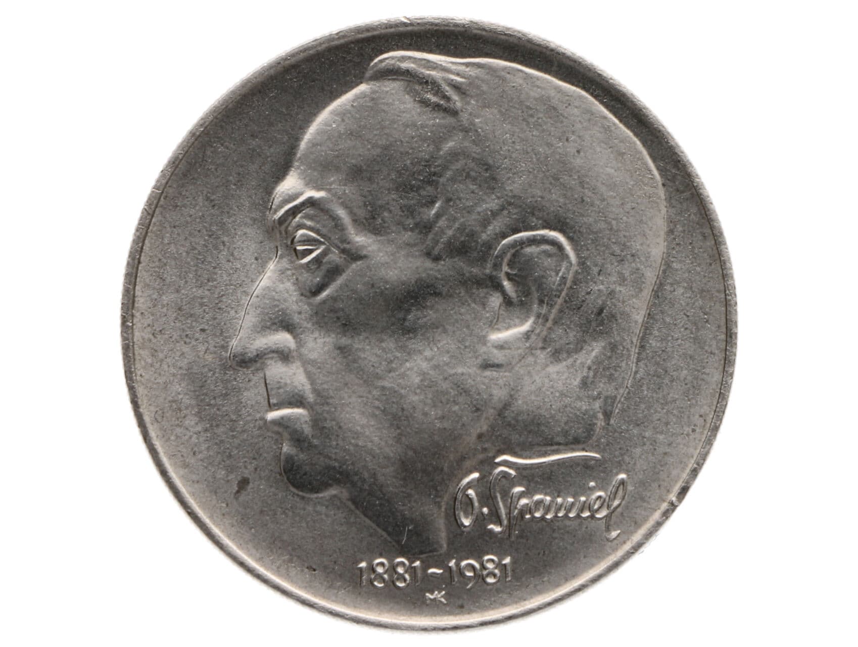 100 Kčs 1981, 100. výročí narození O.Španiela