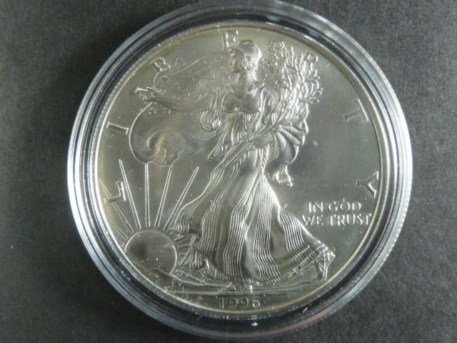 1 $ 1996 Liberty, 1 OZ Ag