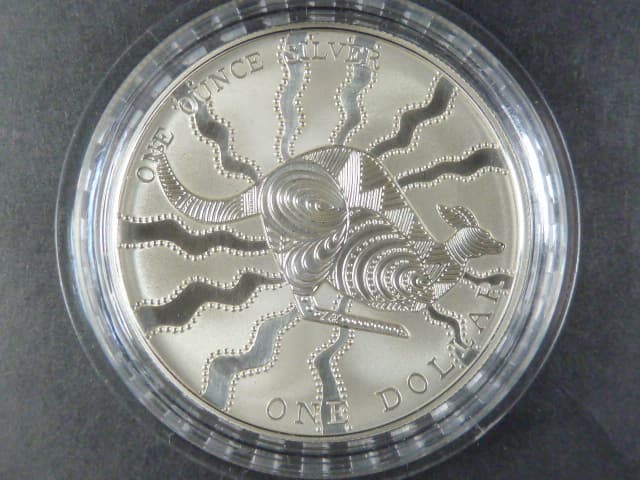 1 Dollars - 1 Oz Ag - Kangaroo 2002, kvalita proof, Ag 0.999, 31,1g, KM 642