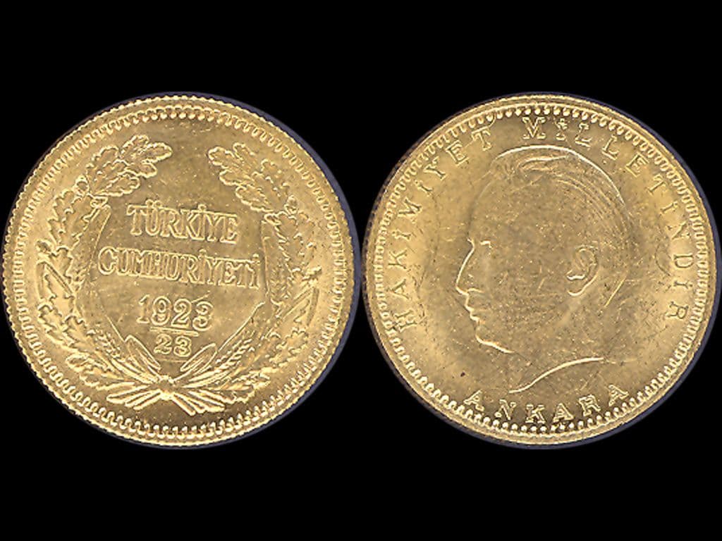 100 Kurush 1923 / 23, KM 854, 7,216g