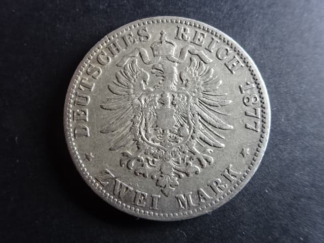 Baden, Friedrich I (1852-1907), 2 Mark 1877 G, J. 26, KM. 265