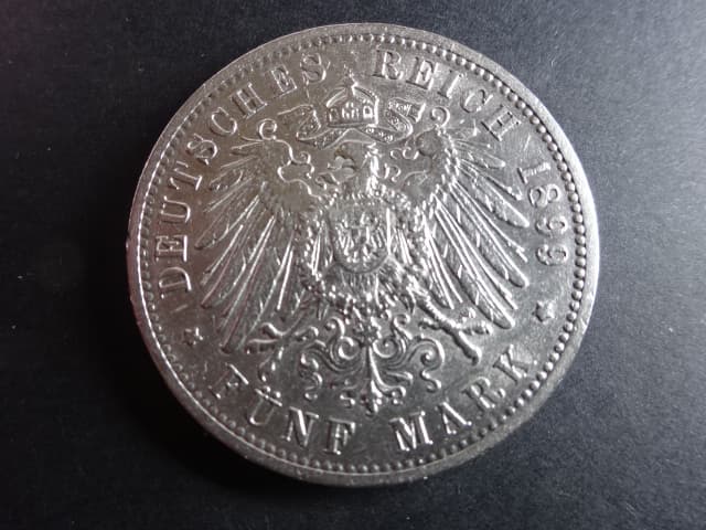 Baden, Friedrich I (1852-1907), 5 Mark 1899 G, J. 29, KM. 268