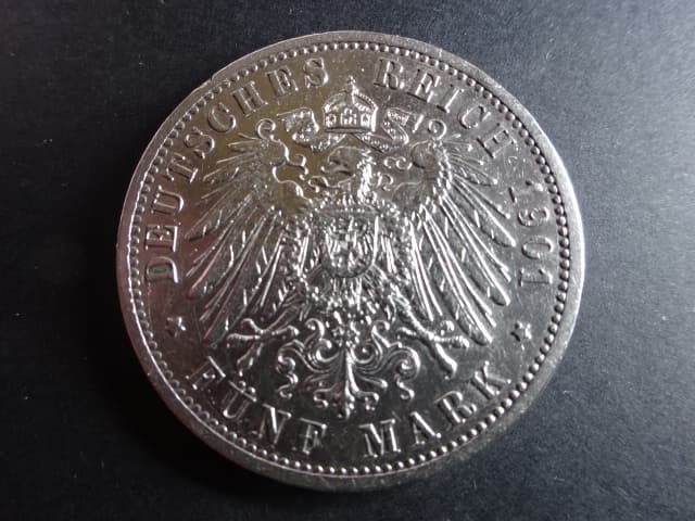 Baden, Friedrich I (1852-1907), 5 Mark 1901 G, J. 29, KM. 268