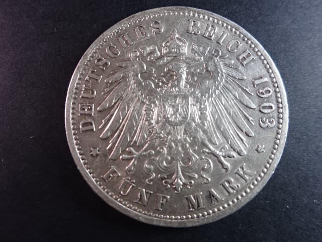 Baden, Friedrich I (1852-1907), 5 Mark 1903 G, J. 33, KM. 274