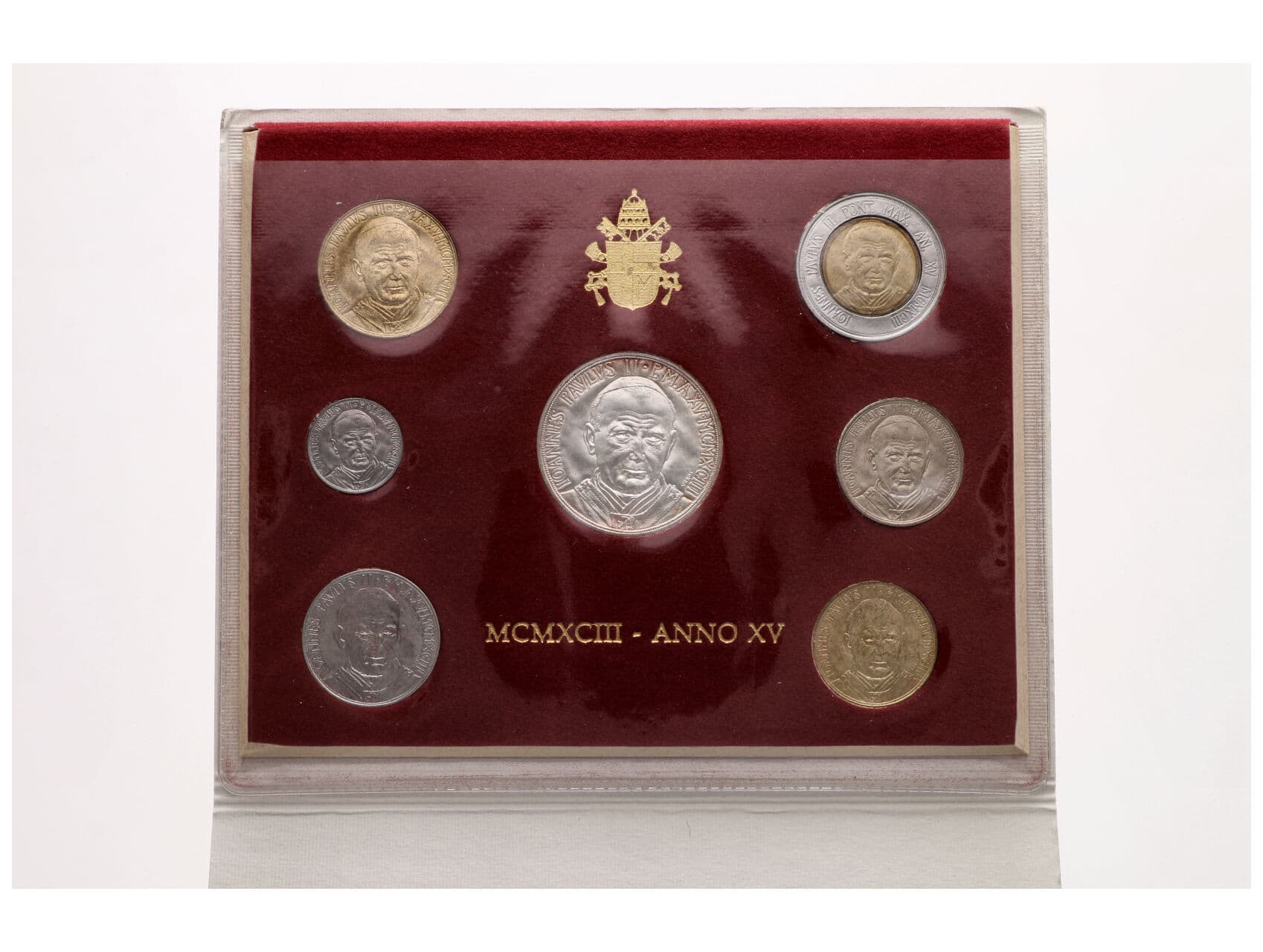 Sada oběžných mincí + Ag 1000 Lira, 0.835 Ag, 14,60g