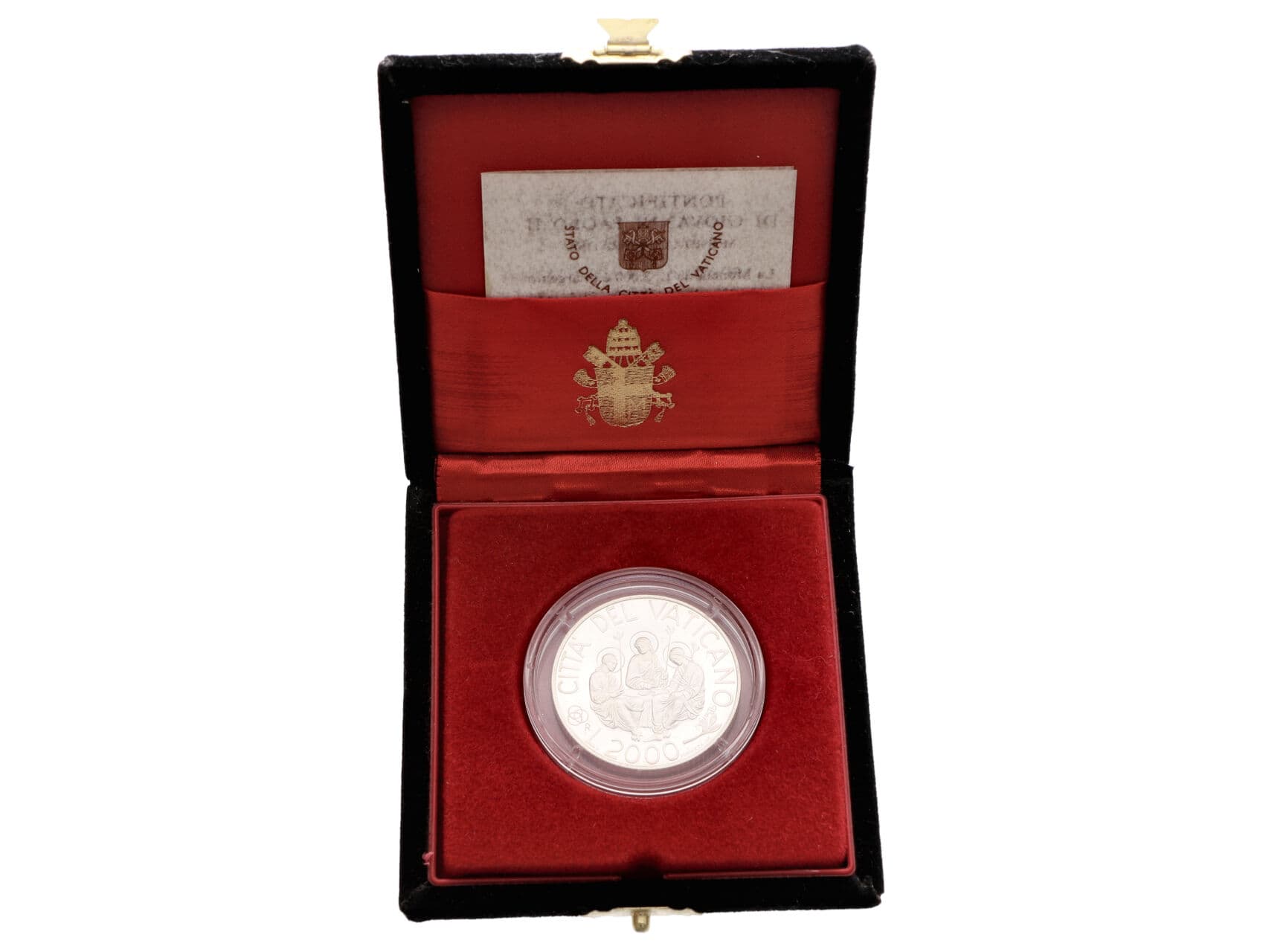 2000 Lira 2000 Svatý rok, 0.835 Ag, 16g, etue a certifikát_