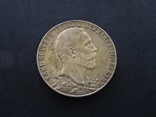 Schwarzburg, Karl Günther (1880-1909), 2 Mark 1905, J.169, KM. 152