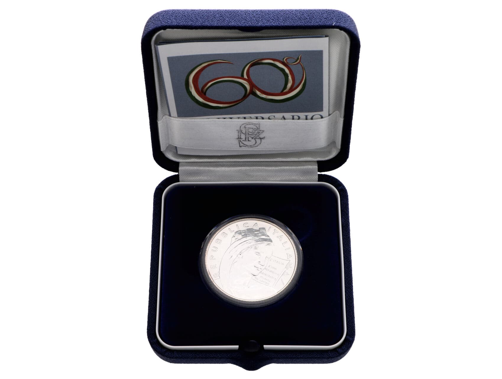 5 Euro 2008, 60. let svobodné republiky, 0.925 Ag, 18g_