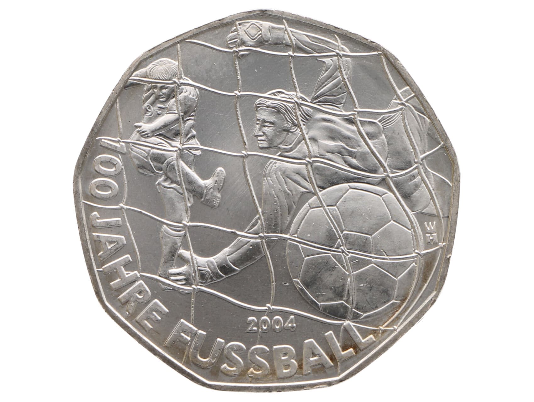 5 Euro 2004, 100. výročí fotbalu, 0.800 Ag, 10g_