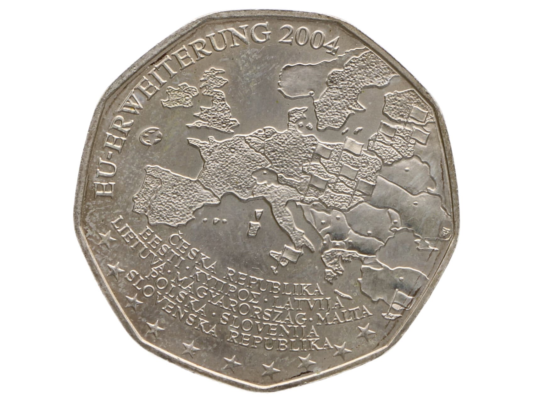 5 Euro 2004, rozšíření Evropské unie, 0.800 Ag, 10g_