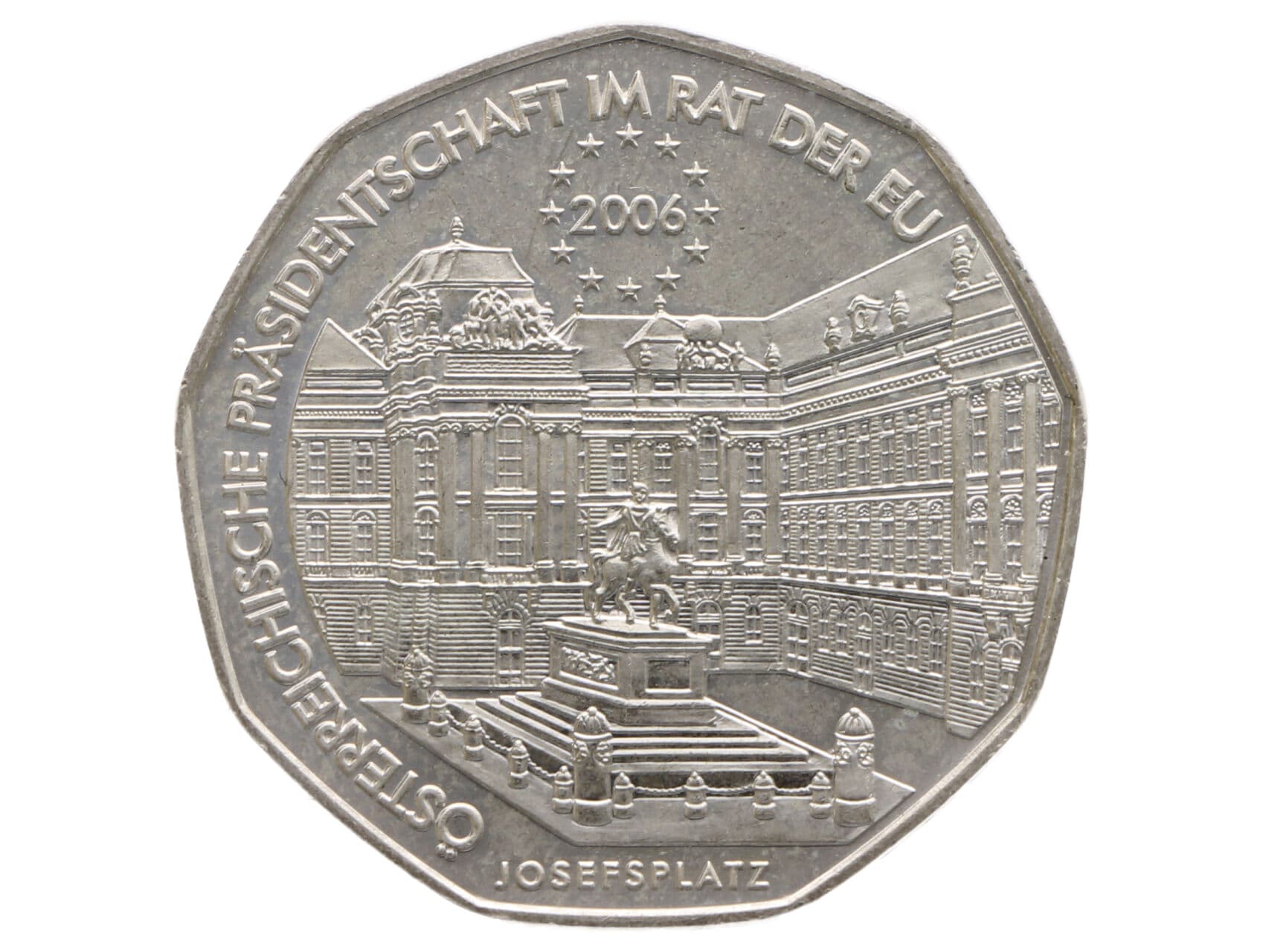 5 Euro 2006, Rakouské předsednictví Evropské unie, 0.800 Ag, 10g_