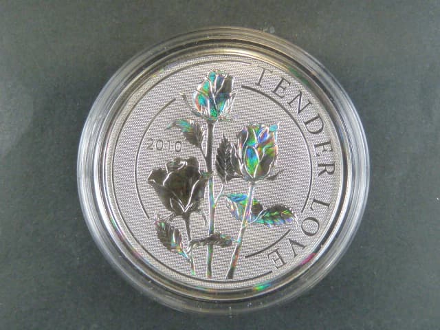 5 Dollars 2010 - Tender Love, Ag  0,925, 25g, certifikát,