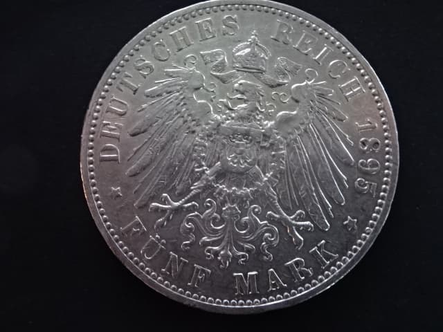 Sasko, Albert (1873-1902), 5 Mark 1895 E, J.125, KM. 1246