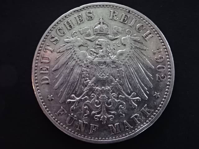Sasko, Albert (1873-1902), 5 Mark 1902 E, J.125, KM. 1246