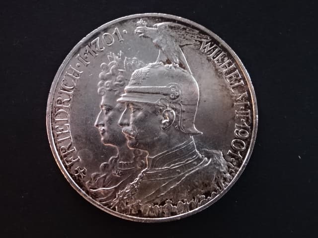 Prusko, Wilhelm II (1888-1918), 5 Mark 1901 A, J. 106, KM. 526