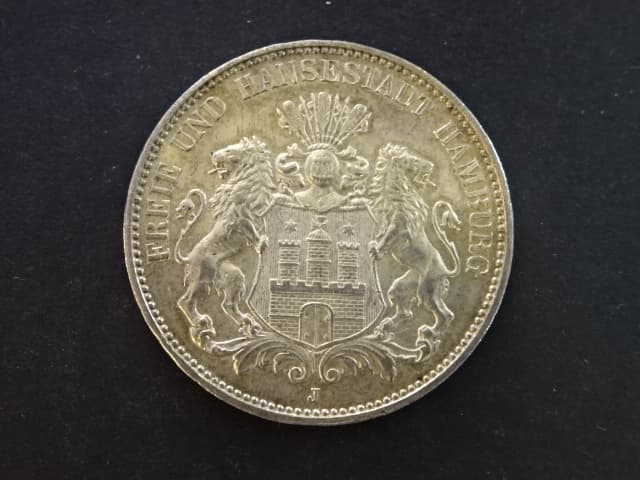 Hamburk, 3 Mark 1913 J, J.64, KM. 620