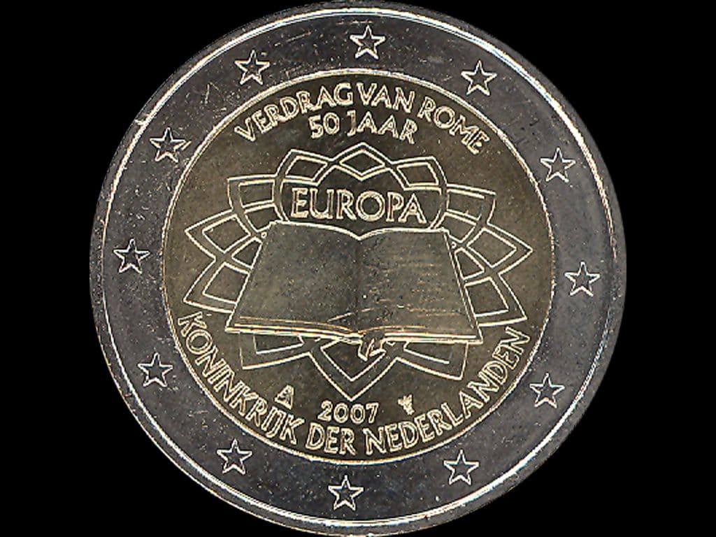 Holandsko 2 EUR 2007 pamětní - SPOLEČNÉ VYDÁNÍ
