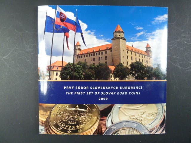 2009 ročníková sada euromincí + Ag žeton