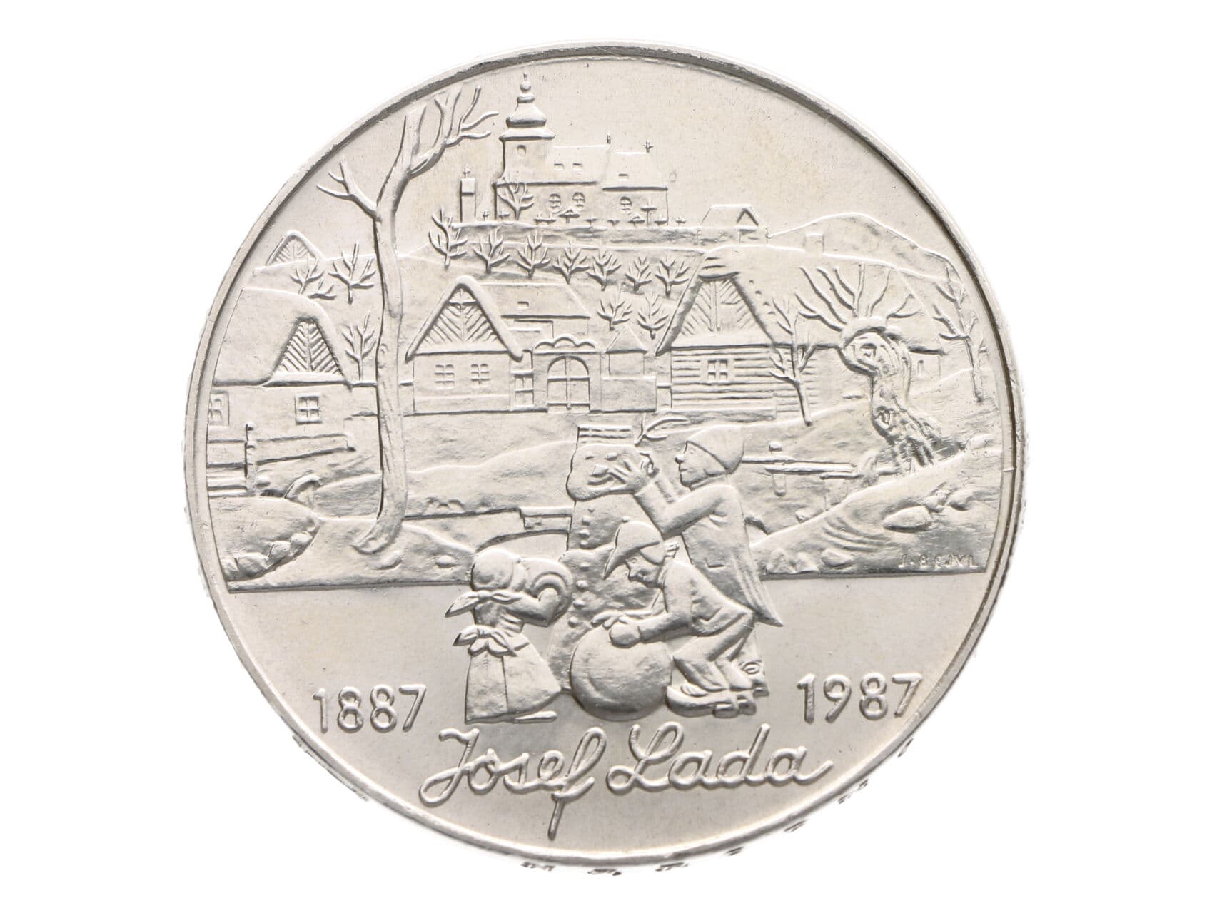500 Kčs 1987, 100. výročí narození Josefa Lady