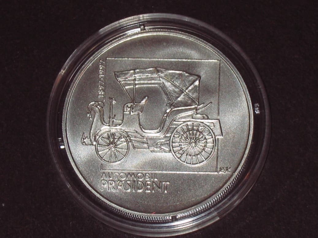 200 Kč 1997, 100. výročí prvního automobilu President