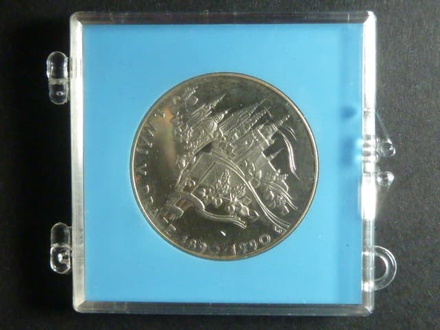 100 Kčs 1990, 100. výročí 1. máje 1890 v Praze, nevydaná