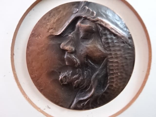 Cu pamětní medaile A.Fejfar - sv. Václav s pamětním tiskem ve formě bankovky série V, 165 g, průměr 65 mm, ražba Česká mincovna 2023, náklad 170 ks, číslované, etue, certifikát