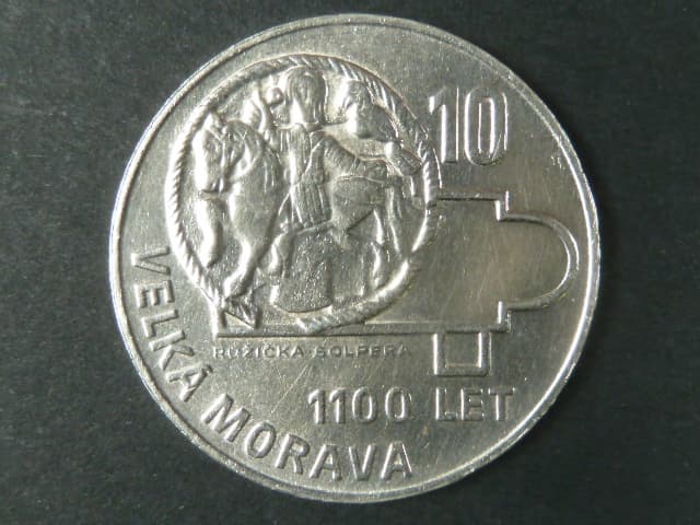 10 Kčs 1966, 1000. výročí Velké Moravy