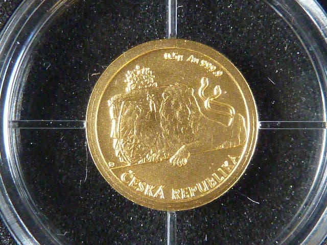5 Dollars 2019 Zlatá 5 g  investiční mince Český lev standart, etue, certifikát
