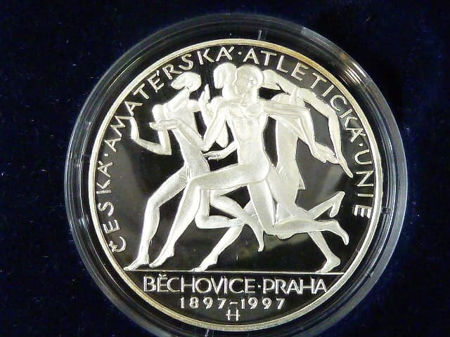 200 Kč 1997, 100. výročí běhu Běchovice - Praha (certifikát b.k.)