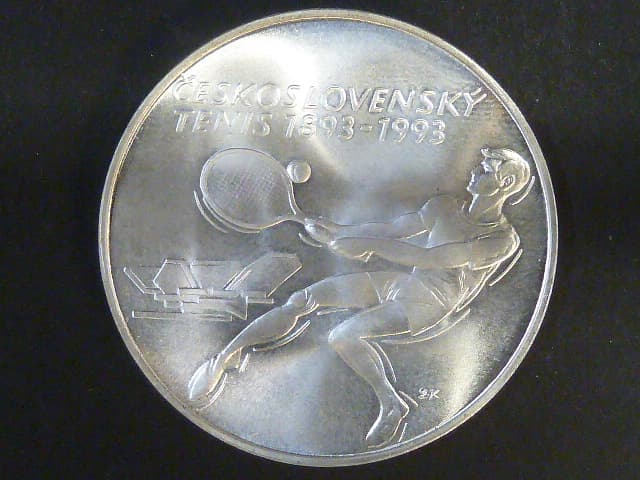 500 Kčs 1993, 100. výročí založení 1.tenisového klubu na území ČSFR