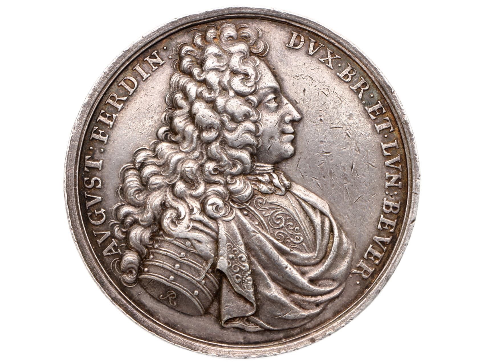 Braunschweig-Wolfenbüttel, Anton Ulrich 1704-1714 - AR medaile 1704,  Ag 45 mm, 43,68 g., Brockmann 447_