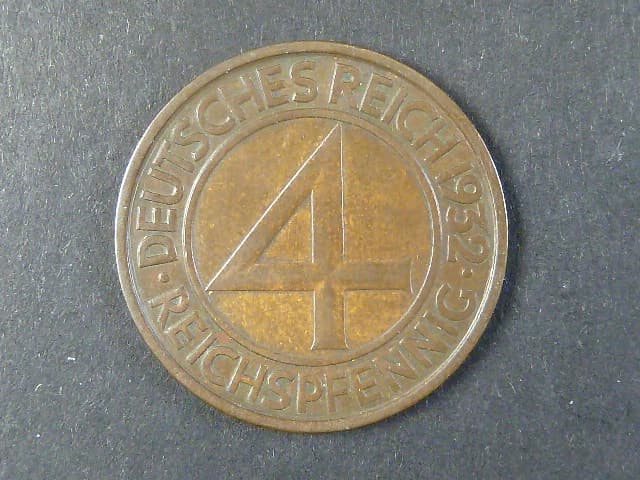 4 Reichspfennig 1932 E, J.315