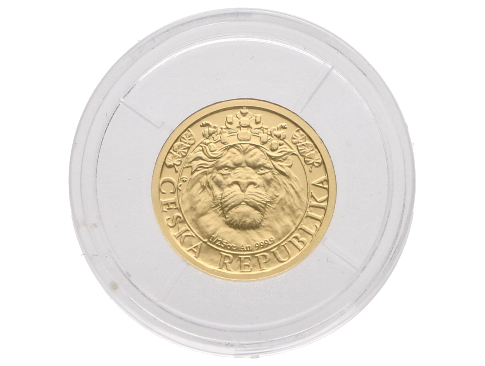 5 Dolarů 2022, Český Lev 1/25 Oz, 0.999 Au_