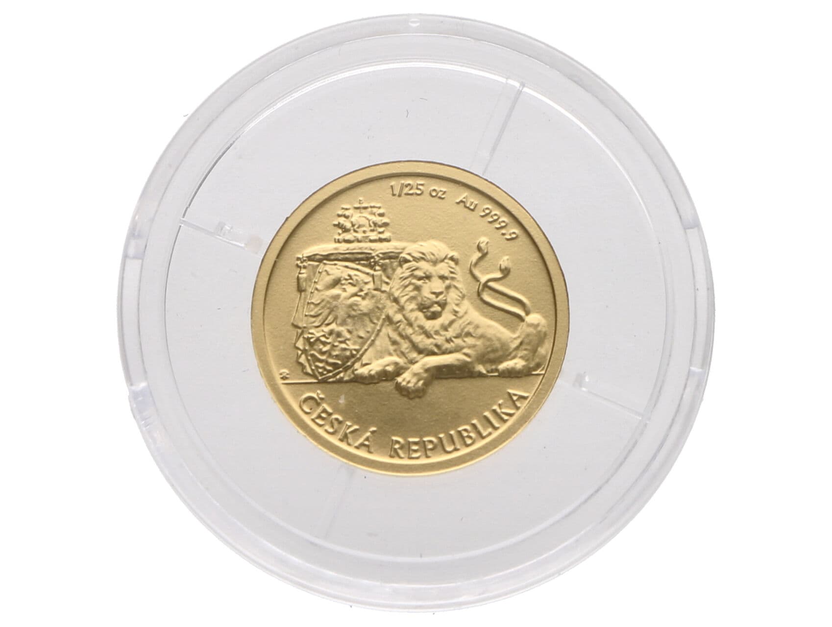 5 Dolarů 2018, Český Lev 1/25 Oz, 0.999 Au_