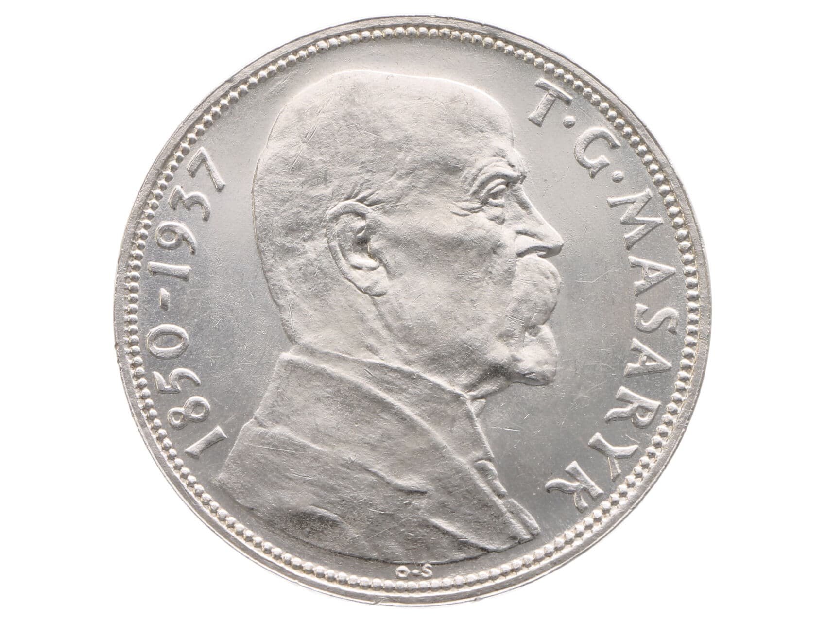 20 Kč 1937 - Úmrtí prezidenta T. G. Masaryka_