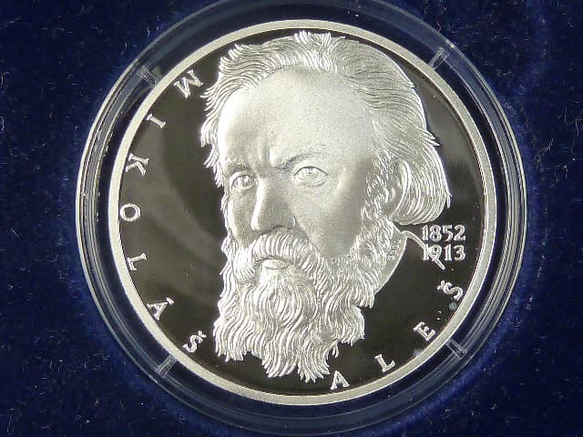 1 Dollars 2023 Mikoláš Aleš, 1 OZ, Ag 999,9, náklad 500 ks, certifikát, etue