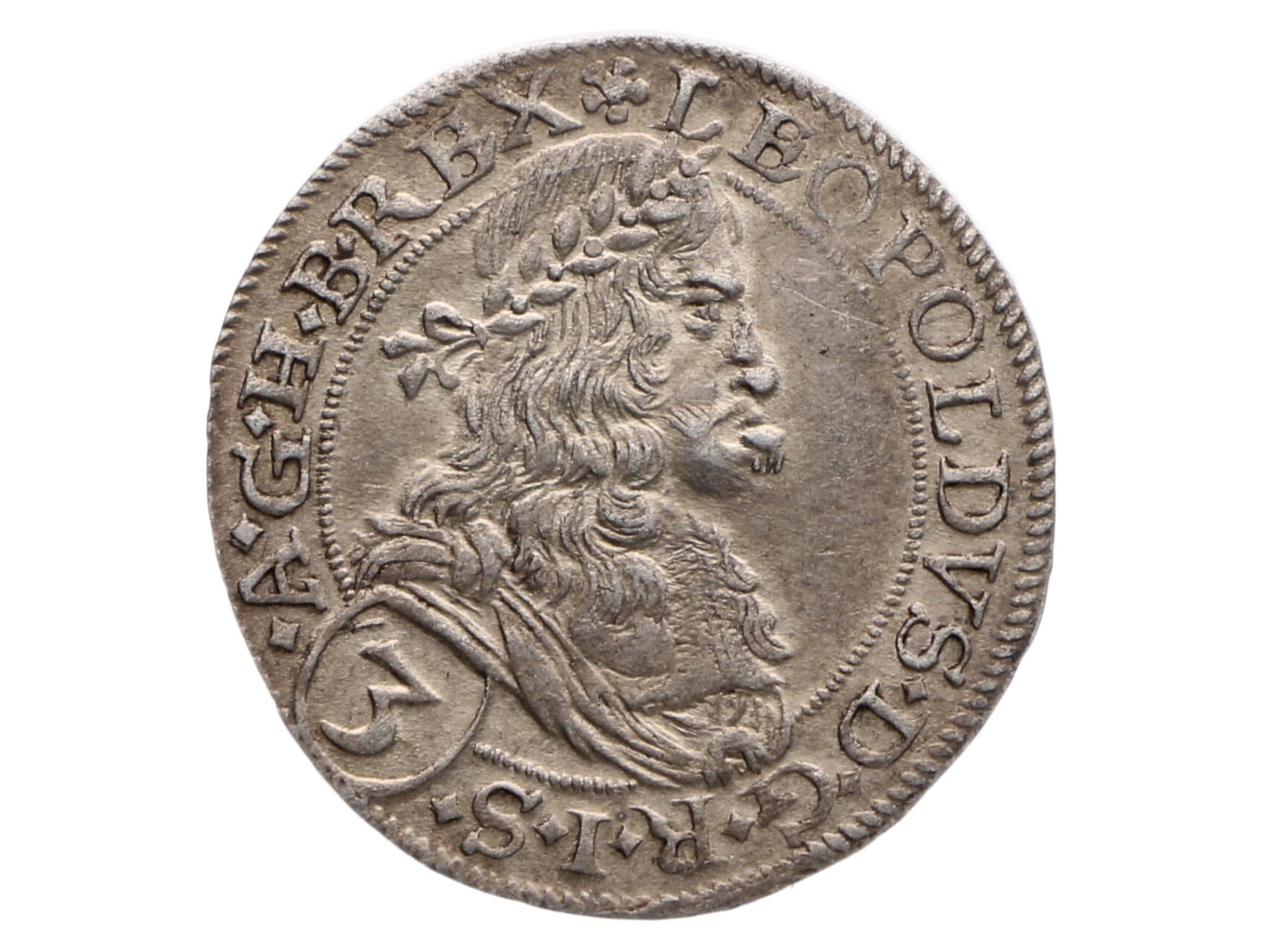 3 Krejcar 1668, Vídeň, Franz Faber_