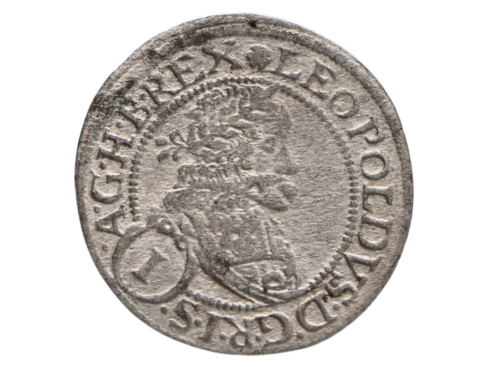 1 Krejcar 1676 Vídeň, Franz Faber_