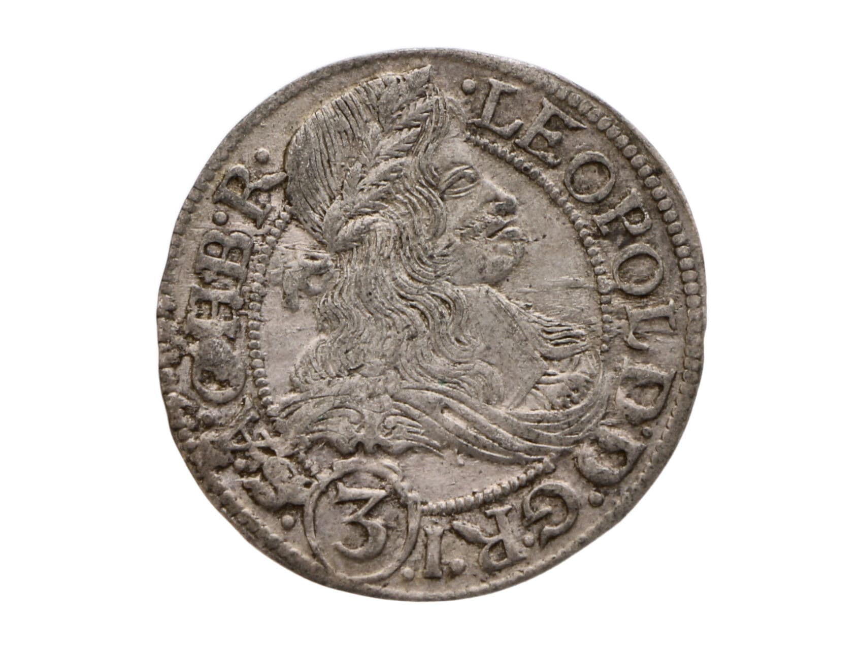 3 Krejcar 1667 SHS, Vratislav, Salomon Hammerschmidt_