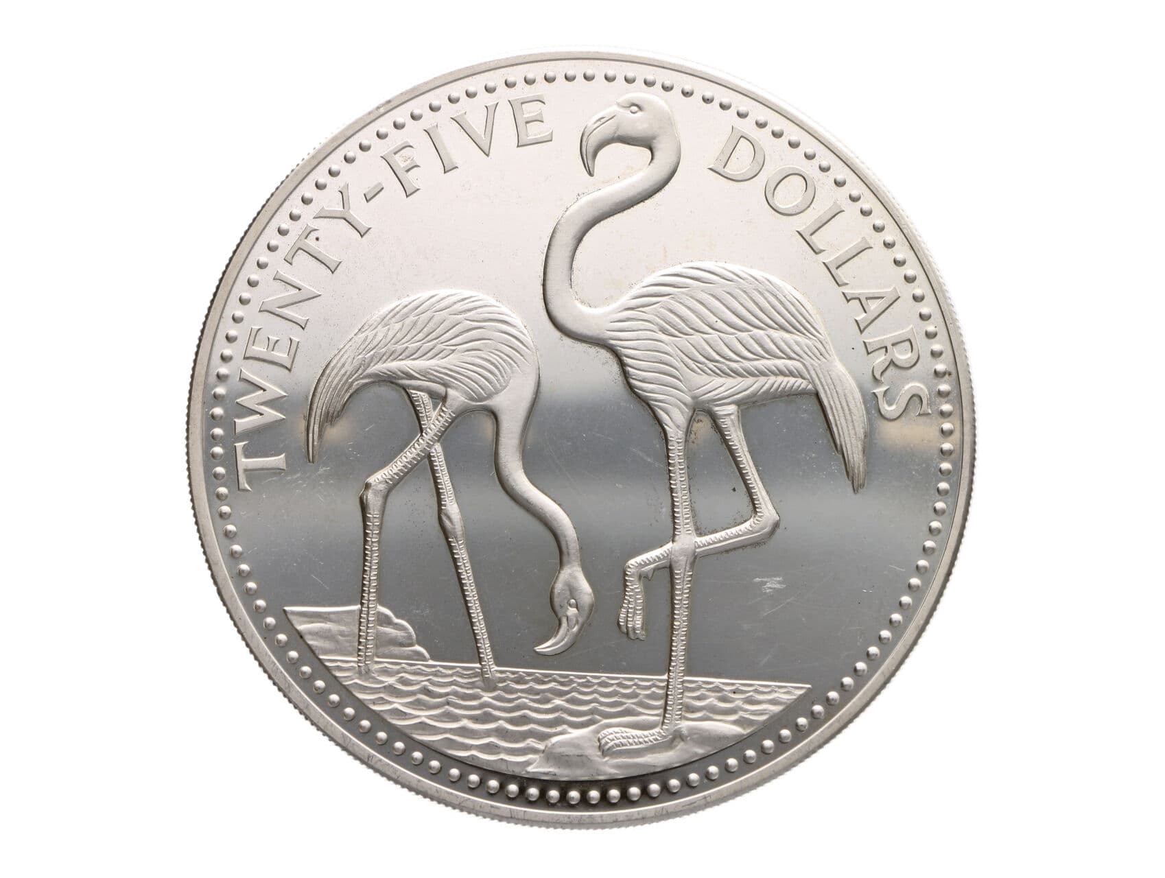 25 Dolarů 1985 - Ochrana ptactva - 129,6g, 0.925Ag_