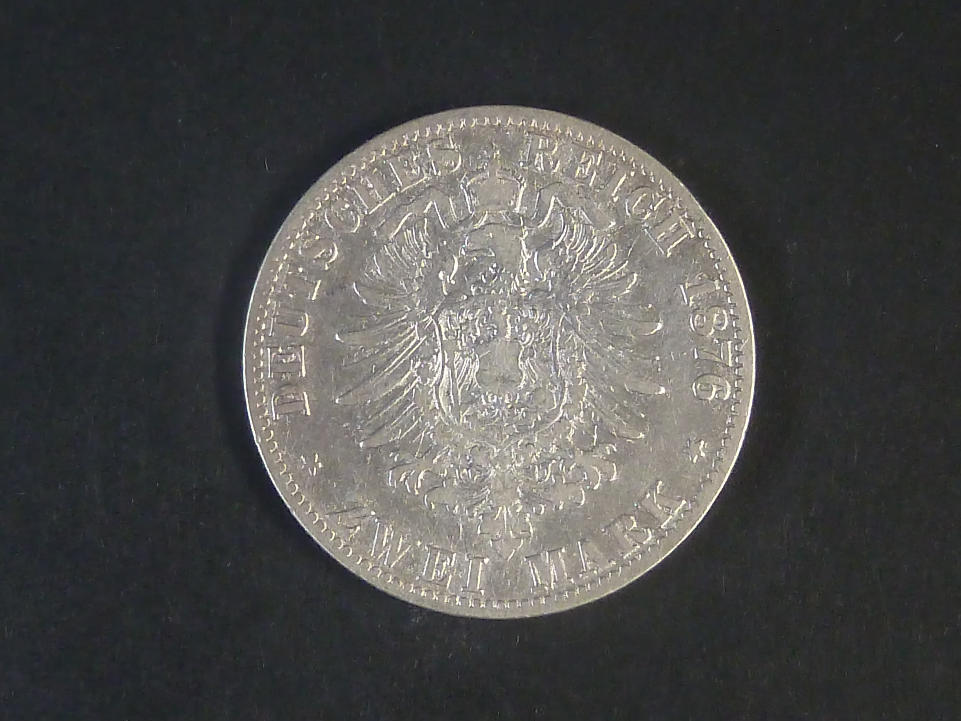 Hamburk, 2 Mark 1876 J, J.61