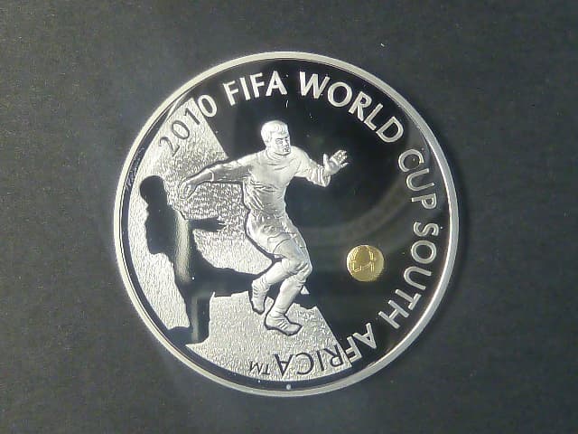 100 Tenge 2009 - FIFA World Cup 2010, 1 oz, Ag 925/1000