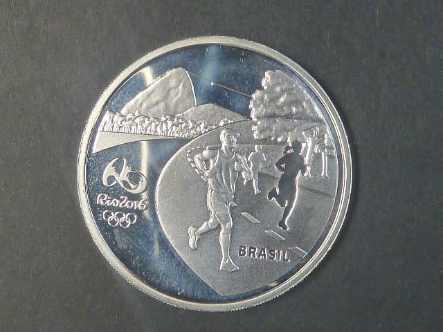5 Reais 2016 - OH Rio 2016 Běh, 27 g, Ag 925/1000