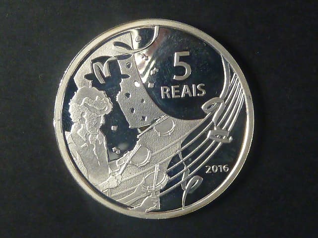 5 Reais 2016 - OH Rio 2016 Volejbal, 27 g, Ag 925/1000