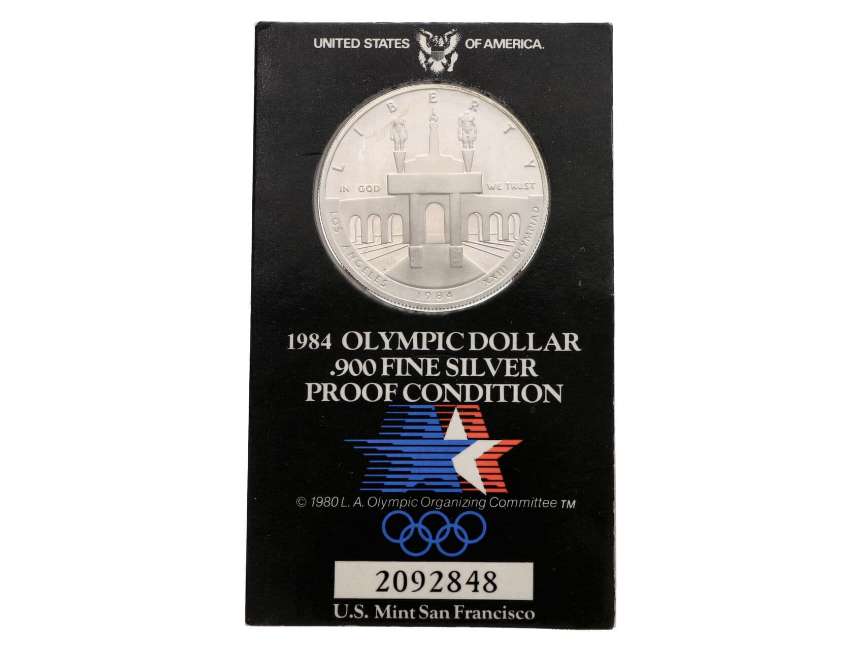 1 Dollar 1984S, XXIII. Olympiada Los Angeles, minc. San Francisco_