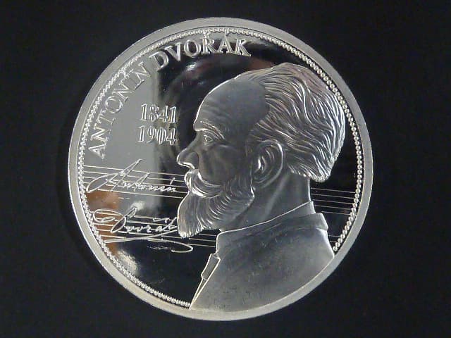5 Dollars 2024 Ag, Antonín Dvořák 2 OZ 999/1000 Ag, náklad 150 ks