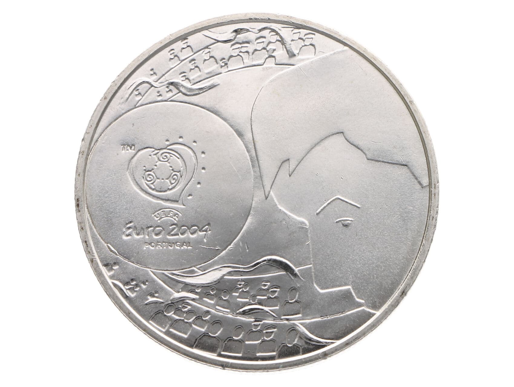 8 Euro 2004 - Velkolepost fotbalu - výstřel, 21,1g, 0.500 Ag_
