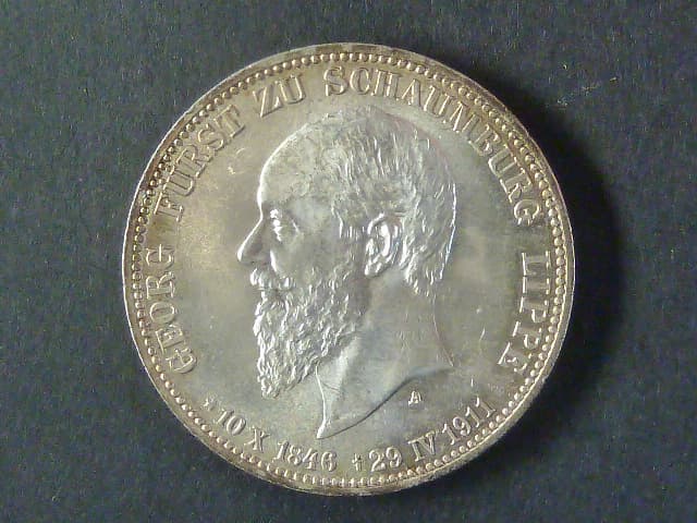 Schaumburg-Lippe, Georg (1893-1911), 3 Mark 1911 A, J. 166