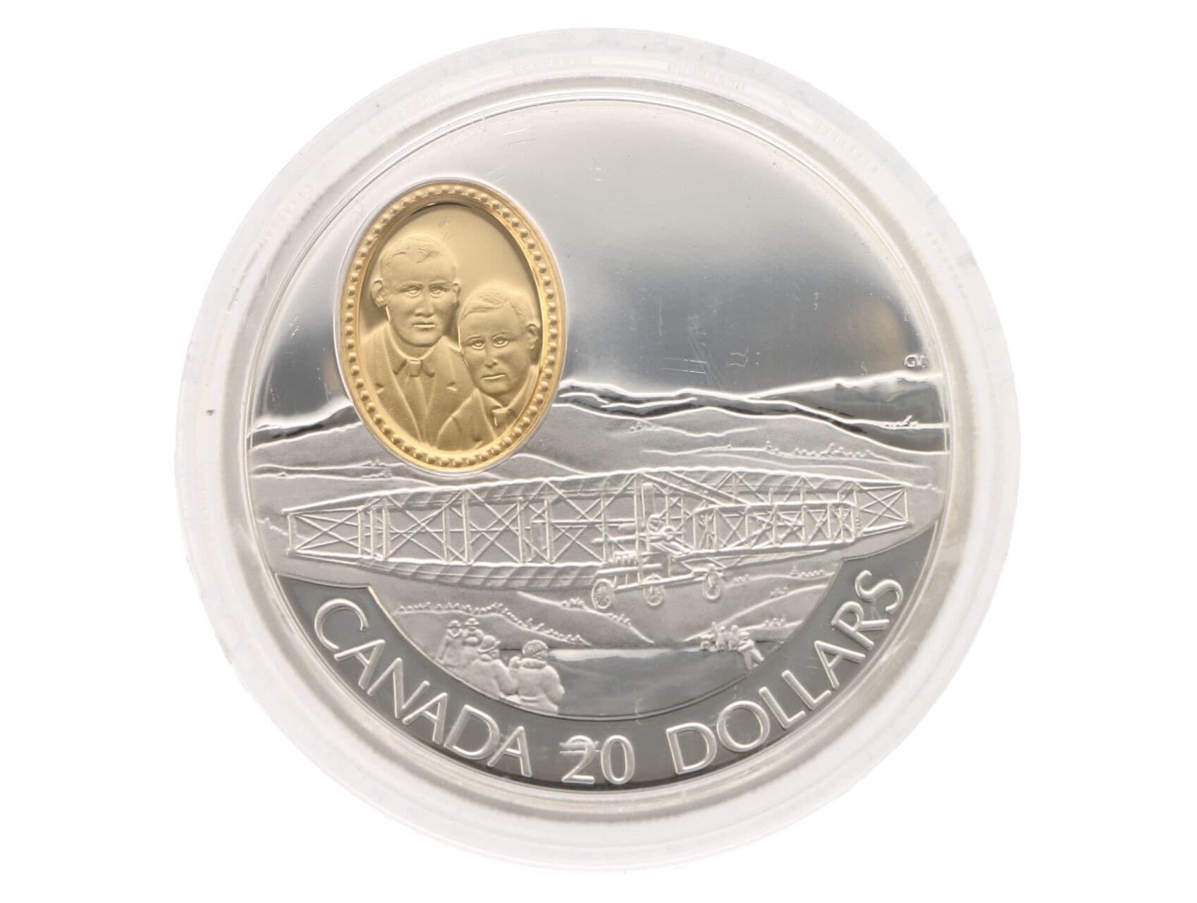 20 Dollar 1991 - letoun Silver Dart, 31,1g, 0.925 Ag_