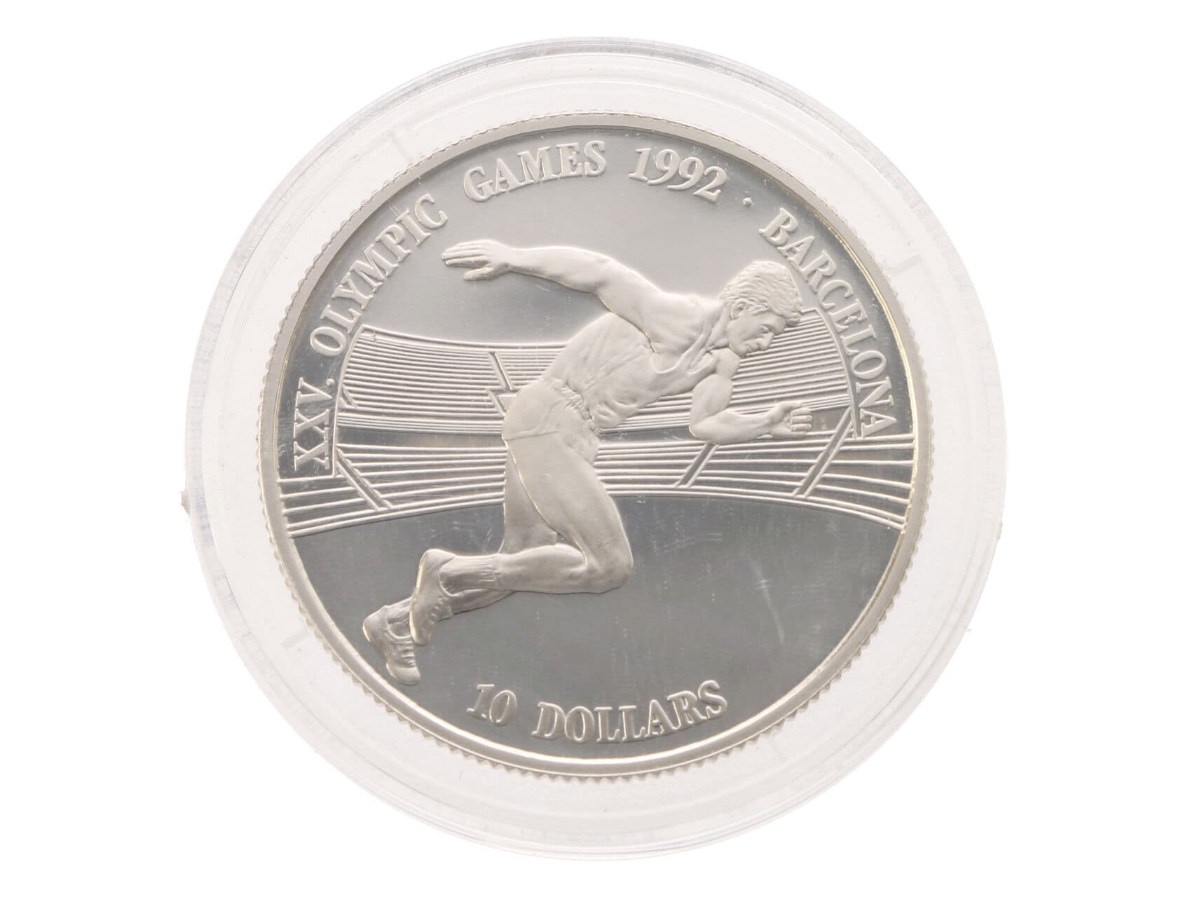 10 Dollar 1990 - Olympijské hry 1992, Barcelona, 10g, 0.925 Ag_